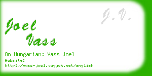 joel vass business card